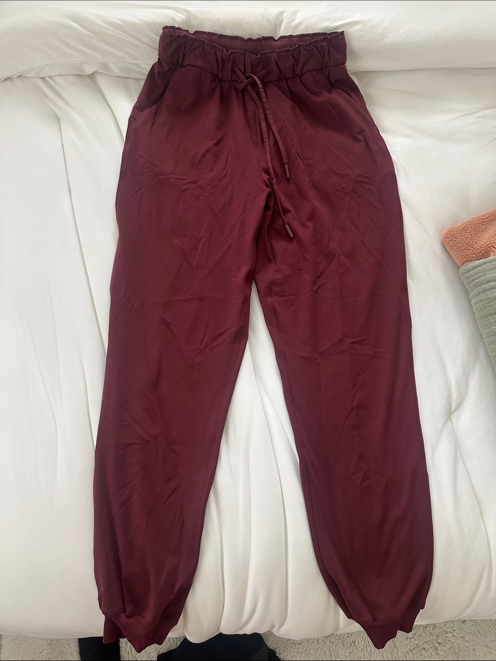 lululemon athletica Women's Burgundy Track Joggers